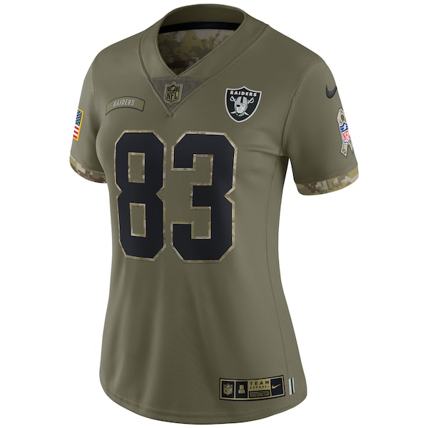 Darren Waller Las Vegas Raiders Nike Women's 2022 Salute To Service Limited Jersey - Olive - Image 2