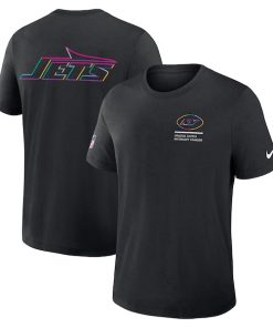 New York Jets Nike 2025 NFL Crucial Catch Tri-Blend Dri-FIT T-Shirt - Black
