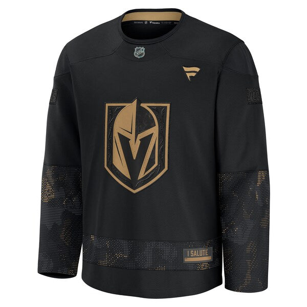 Vegas Golden Knights 2024 Military Appreciation Practice Jersey - Black - Image 2
