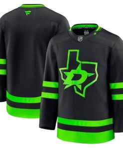 Dallas Stars  Alternate Premium Jersey - Black/Kelly Green/White