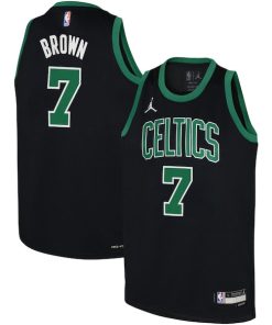 Jaylen Brown Boston Celtics Jordan Brand Youth Swingman Jersey - Statement Edition - Black