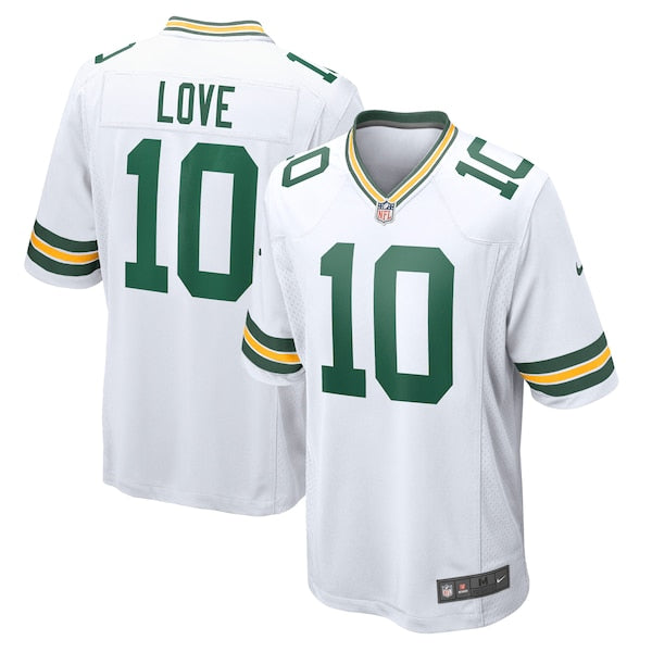 Jordan Love Green Bay Packers Nike Game Jersey - White/Green