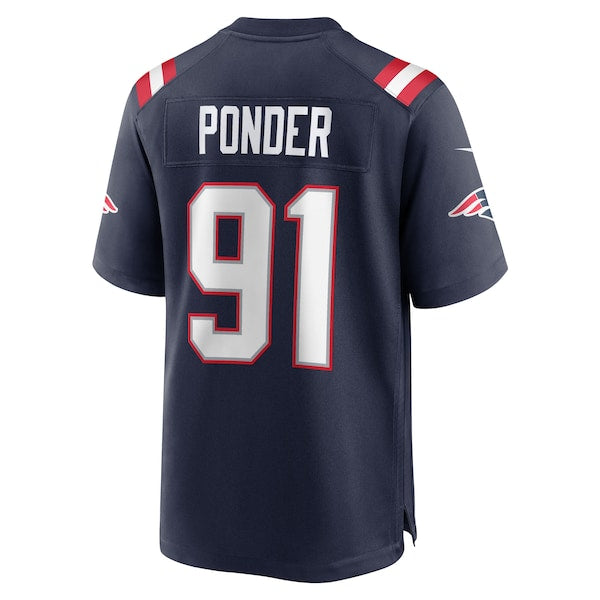 Elijah Ponder New England Patriots Nike Team Game Jersey - Navy - Image 3