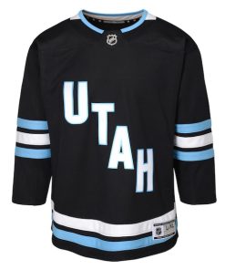 Alternative view of Utah Mammoth Youth Home Premier Jersey - Black