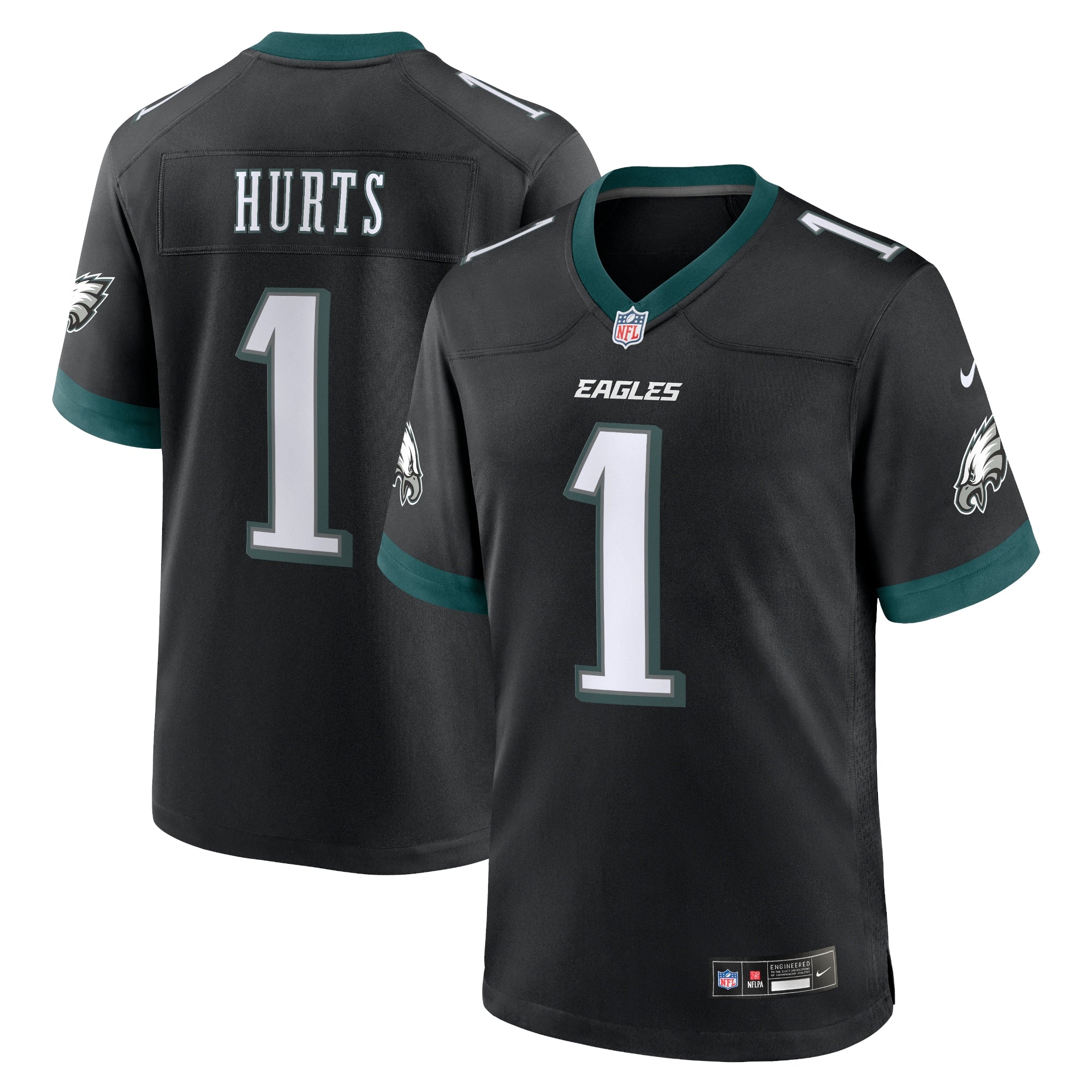 Jalen Hurts Philadelphia Eagles Nike Alternate Game Player Jersey - Kelly Green/White/Black/Green - Image 12