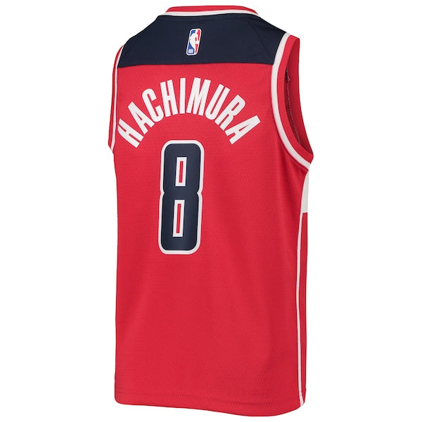 Rui Hachimura Washington Wizards Nike Youth Team Swingman Jersey - Red - Image 3