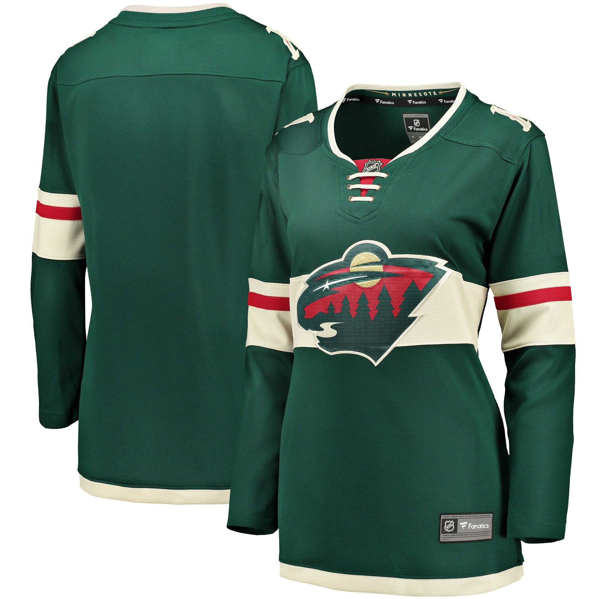 Minnesota Wild Women's Away Breakaway Jersey - White/Green - Image 5