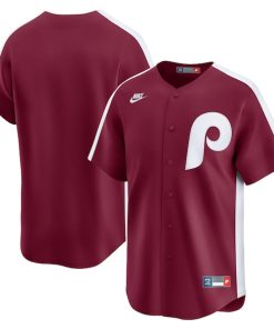 Philadelphia Phillies Nike Cooperstown Collection Limited Jersey - Burgundy