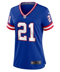 Alternative view of Tiki Barber New York Giants Nike Women's Classic Retired Player Game Jersey - Royal