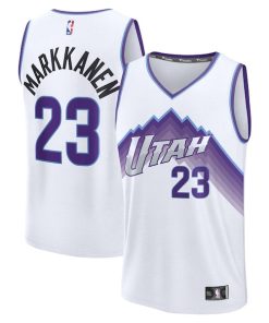 Lauri Markkanen Utah Jazz  Youth Fast Break Replica Jersey - Association Edition - White