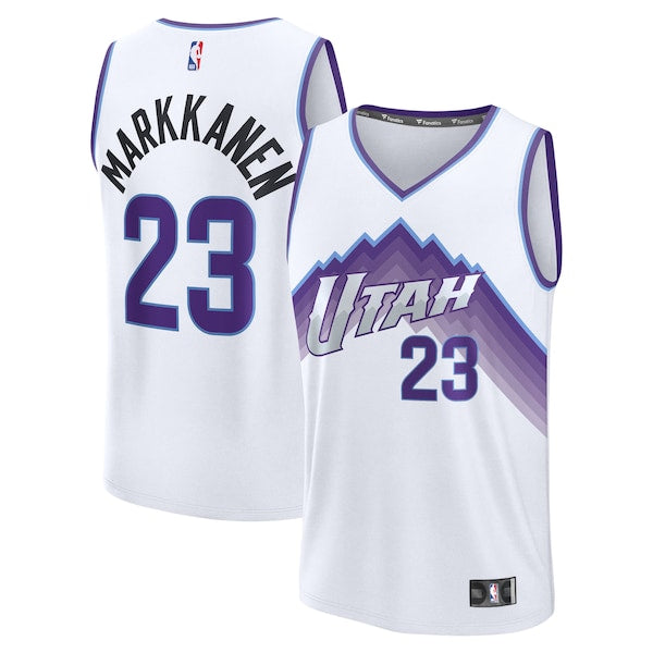 Lauri Markkanen Utah Jazz Fast Break Replica Jersey - Association Edition - White