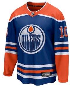 Alternative view of Trent Frederic Edmonton Oilers  Home Breakaway Jersey - Royal