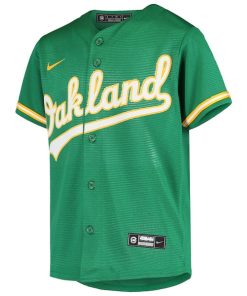Alternative view of Khris Davis Oakland Athletics Nike Youth Alternate Replica Jersey - Green