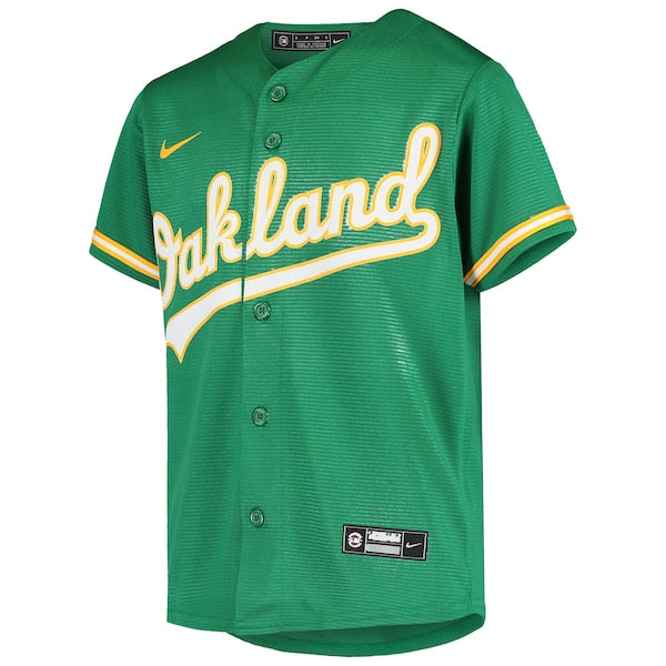 Khris Davis Oakland Athletics Nike Youth Alternate Replica Jersey - Green - Image 2