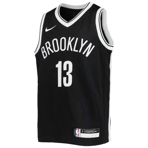 James Harden Brooklyn Nets Nike Youth Swingman Jersey - Icon Edition - Black - Image 2