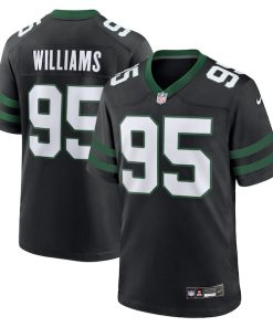 Quinnen Williams New York Jets Nike Alternate Game Jersey - Legacy Black/Green