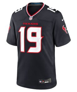 Alternative view of Xavier Hutchinson Houston Texans Nike Team Game Jersey -  Navy