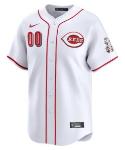 Alternative view of Cincinnati Reds Nike Youth Home Limited Custom Jersey - White