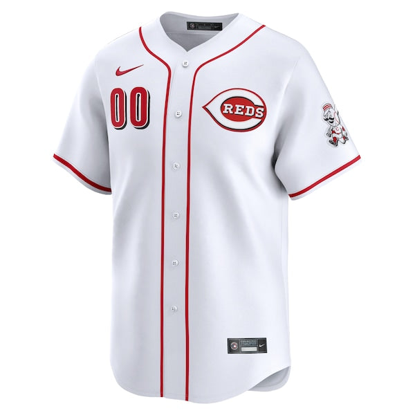Cincinnati Reds Nike Home Limited Custom Jersey - White - Image 2