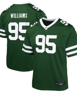 Alternative view of Quinnen Williams New York Jets Nike Youth Game Jersey - Legacy Green/Black
