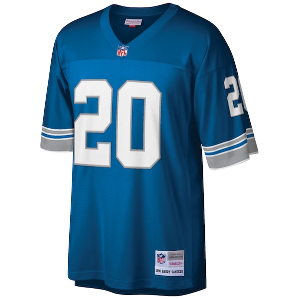 Barry Sanders Detroit Lions Big & Tall 1996 Retired Player Replica Jersey - Blue/White - Image 3
