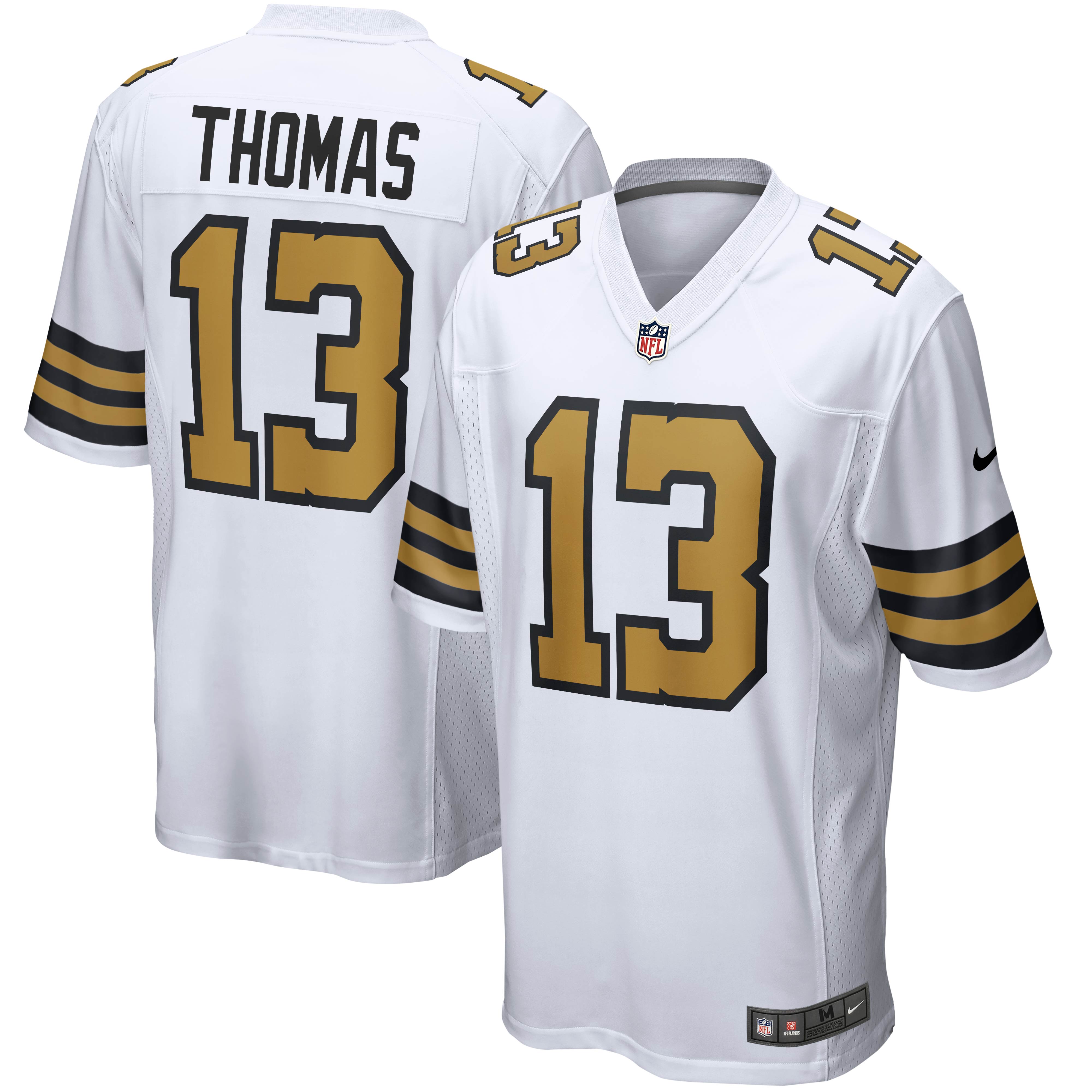 Michael Thomas New Orleans Saints Nike Team Color Game Jersey - Black/White - Image 11
