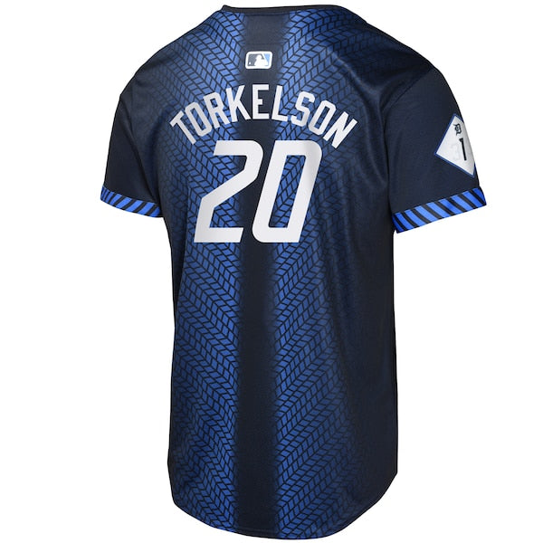 Spencer Torkelson Detroit Tigers Nike Youth 2024 City Connect Limited Jersey - Navy - Image 3