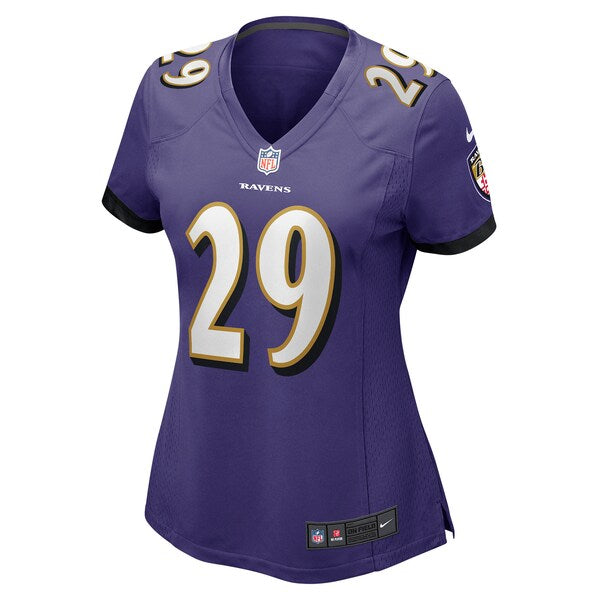Ar'Darius Washington Baltimore Ravens Nike Women's Player Game Jersey - Purple - Image 2