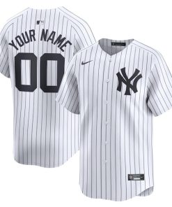 New York Yankees Nike Home Limited Custom Jersey - White