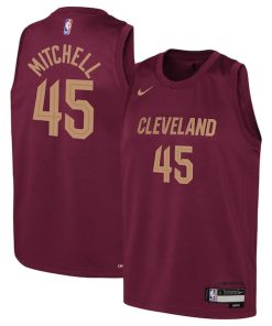 Donovan Mitchell Cleveland Cavaliers Nike Youth Swingman Jersey - Icon Edition - Wine