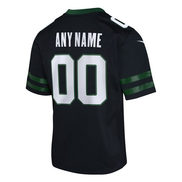 New York Jets Nike Youth Alternate Custom Game Jersey - Legacy Black - Image 3