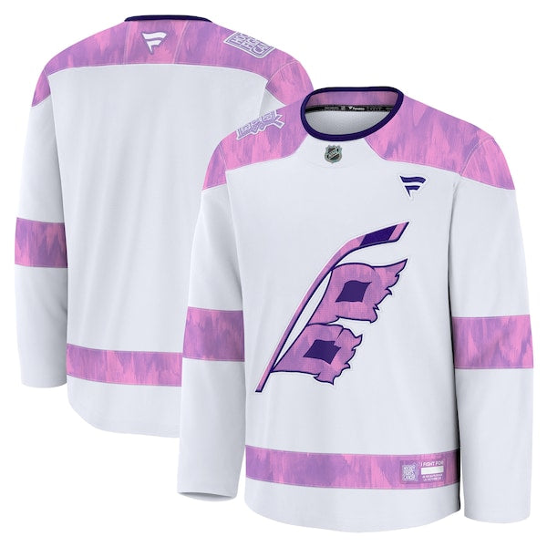 Carolina Hurricanes 2024 Hockey Fights Cancer Practice Jersey - White