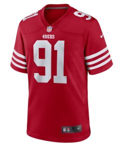 Alternative view of Earnest Brown IV San Francisco 49ers Nike Team Game Jersey -  Scarlet