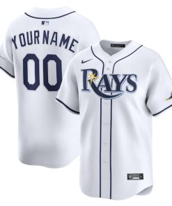 Tampa Bay Rays Nike Home Limited Custom Jersey - White