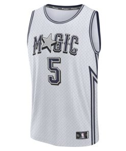 Alternative view of Paolo Banchero Orlando Magic  Youth 2024/25 Fast Break Player Jersey - City Edition - Silver