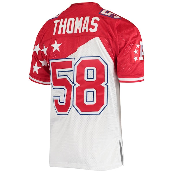 Derrick Thomas AFC 1995 Pro Bowl Authentic Jersey - White/Red - Image 3