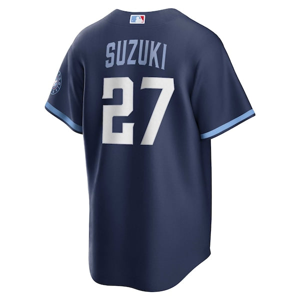 Seiya Suzuki Chicago Cubs Nike City Connect Replica Player Jersey - Navy - Image 3