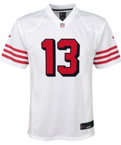 Alternative view of Brock Purdy San Francisco 49ers Nike Youth Alternate Player Game Jersey - White