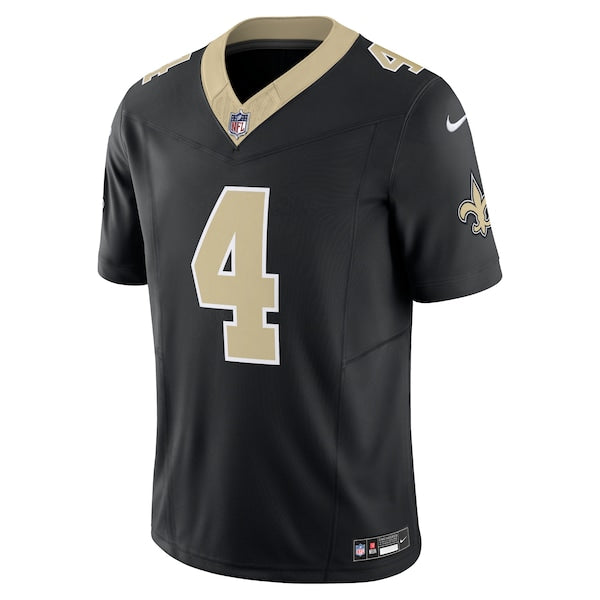 Derek Carr New Orleans Saints Nike Vapor F.U.S.E. Limited Jersey - Black - Image 2