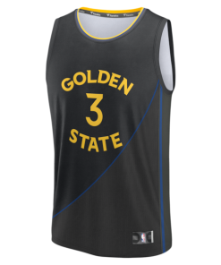 Alternative view of Will Richard Golden State Warriors  Fast Break Replica Player Jersey - Statement Edition - Black