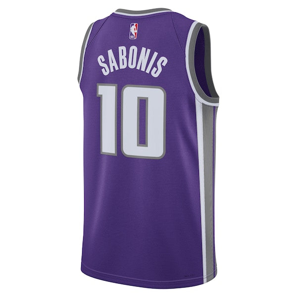Domantas Sabonis Sacramento Kings Nike Unisex Swingman Jersey - Icon Edition - Purple - Image 3