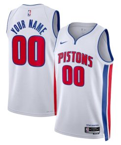 Detroit Pistons Nike Unisex Swingman Custom Jersey White - Association Edition