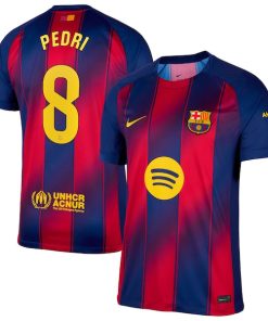 Pedri Barcelona Nike 2025/26 Home Replica Jersey - Navy