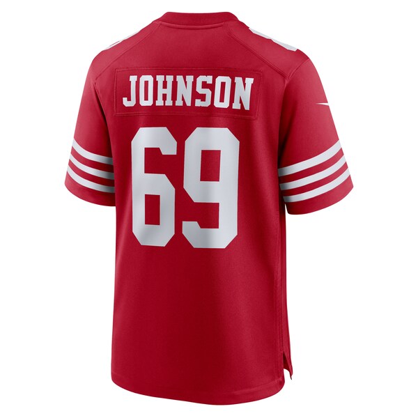 Zack Johnson San Francisco 49ers Nike Team Game Jersey - Scarlet - Image 3