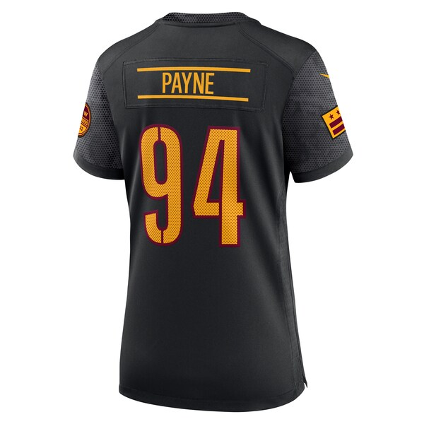 Da'Ron Payne Washington Commanders Nike Women's Alternate Game Jersey - Black - Image 3
