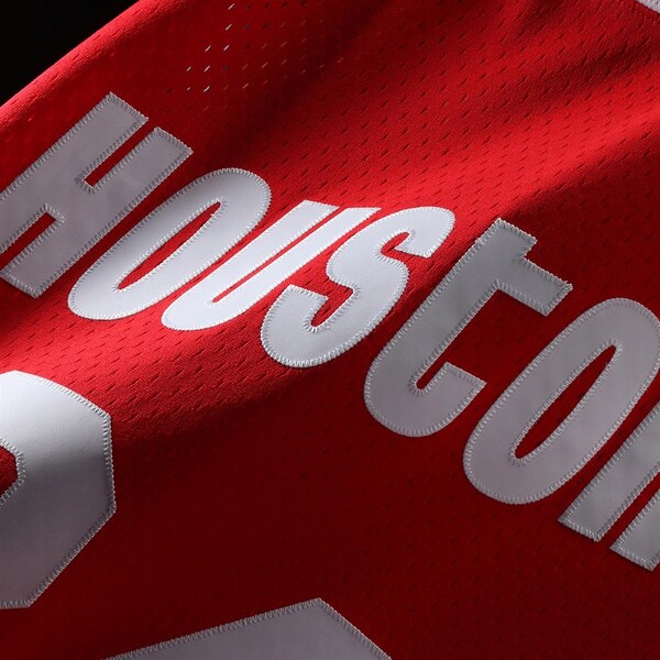 Hakeem Olajuwon Houston Rockets 1993/94 Hardwood Classics Swingman Jersey - Red - Image 4