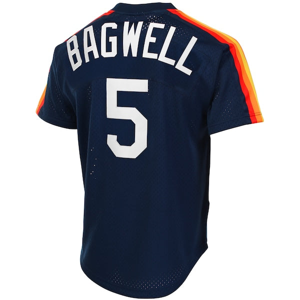 Jeff Bagwell Houston Astros Cooperstown Mesh Batting Practice Jersey - Navy - Image 3