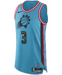 Alternative view of Chris Paul Phoenix Suns Nike 2022/23 Authentic Jersey - City Edition - Turquoise