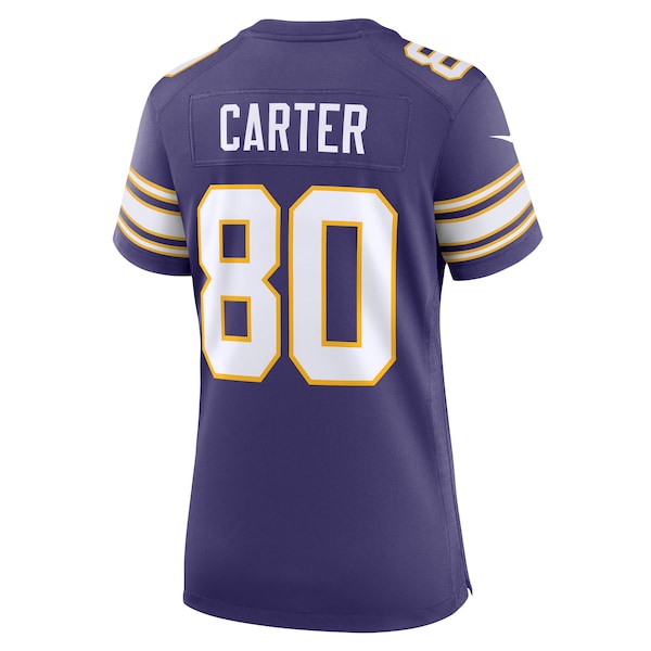 Cris Carter Minnesota Vikings Nike Women's Classic Retired Player Game Jersey - Purple - Image 3