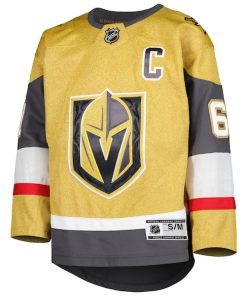 Alternative view of Mark Stone Vegas Golden Knights Youth Home Captain Patch Premier Player Jersey - Gold